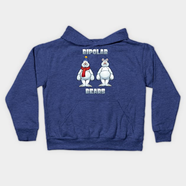 Bipolar Bears Kids Hoodie by OldTony